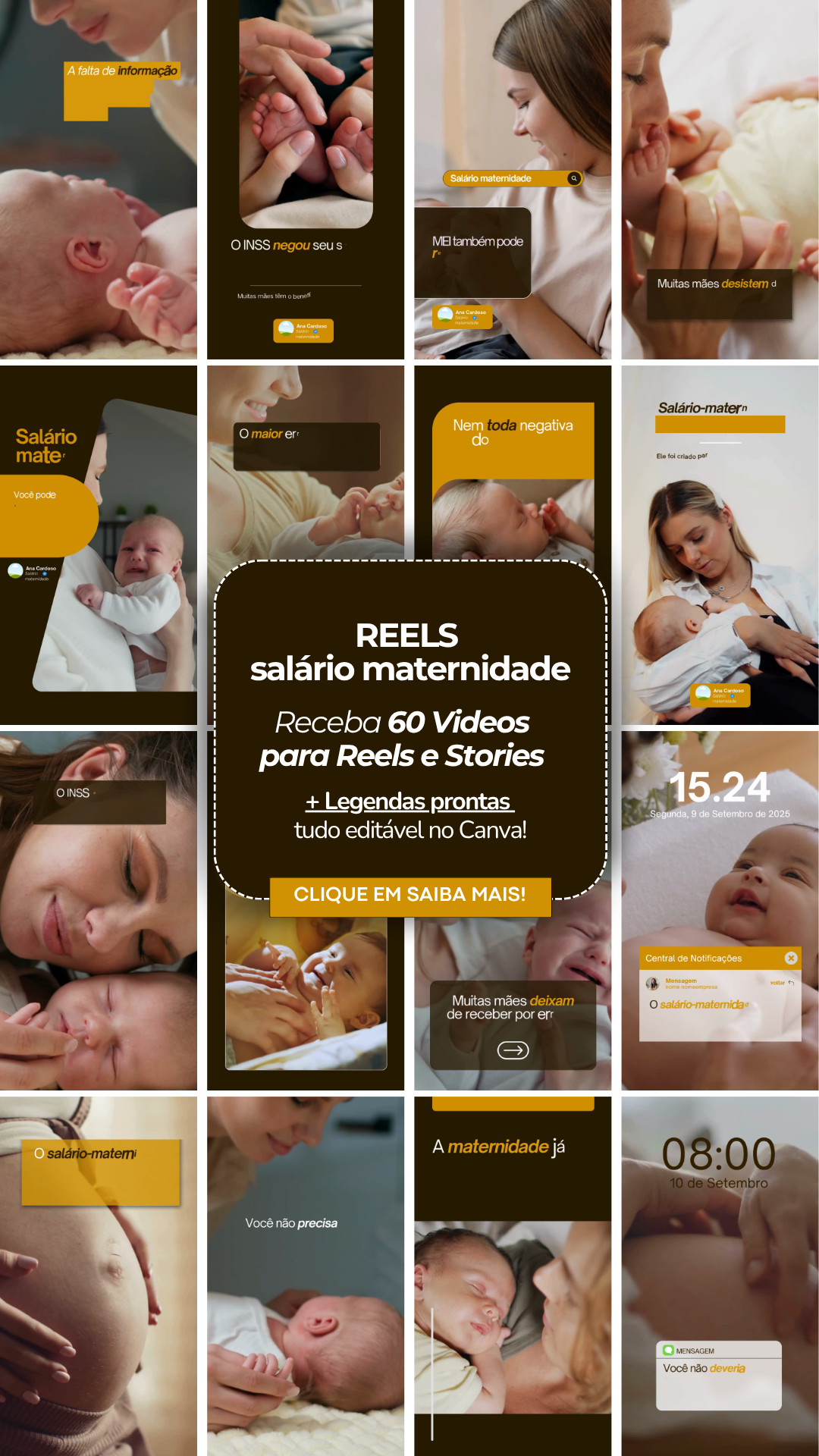 CRIATIVO REELS salario maternidade